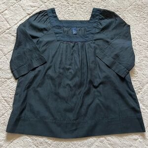 GAP Cotton Blend Square Neck Blouse Women's Size‎ XS